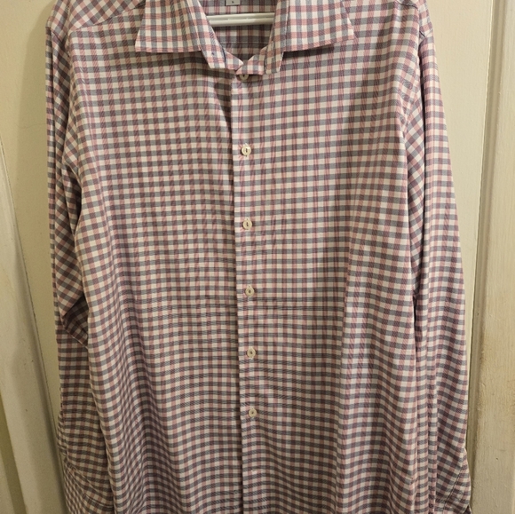 ETON Contemporary Signature Twill plaid check button up dress shirt 17.5/44 (XL) - Picture 2 of 7